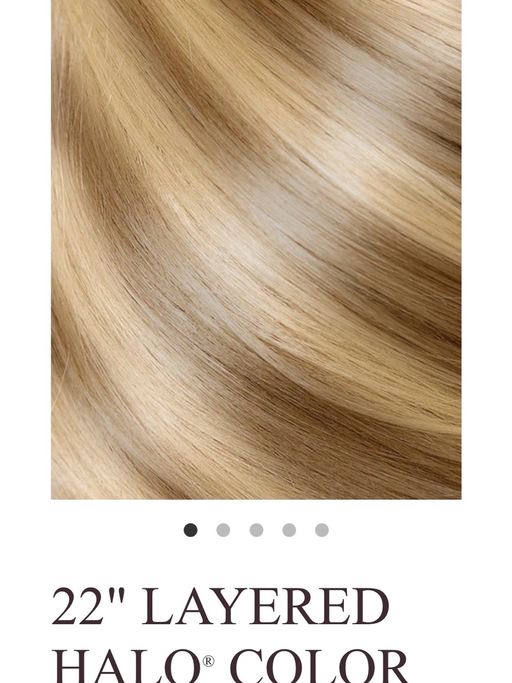 22" Layered Halo in Warm Blonde - Women Hair